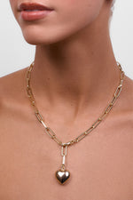Lotte Soft Gold Heart Necklace