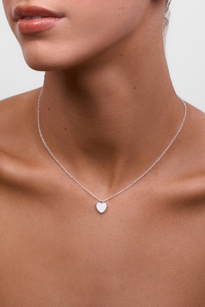 Myra Silver Heart Necklace