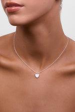 Myra Silver Heart Necklace