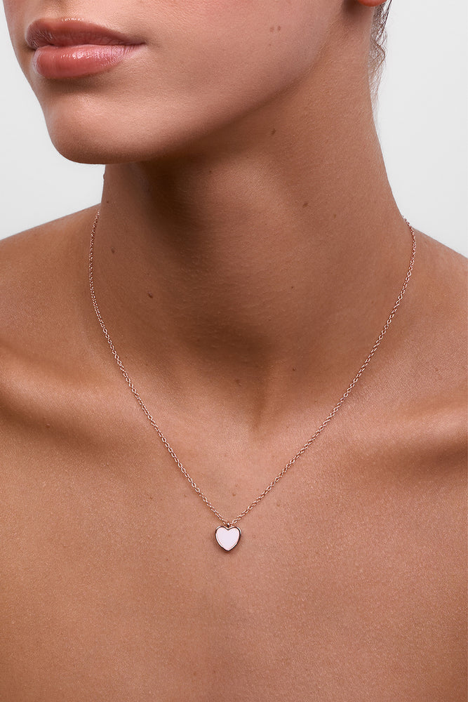 Myra Rose Gold Heart Necklace