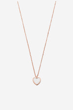 Myra Rose Gold Heart Necklace