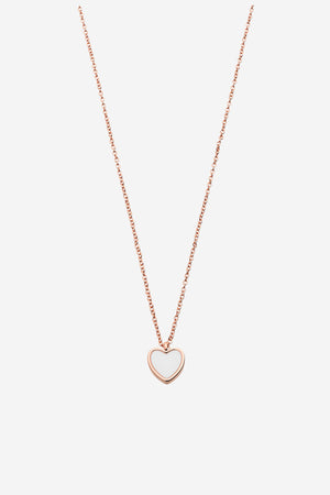 Myra Rose Gold Heart Necklace