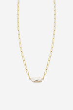 Sallie Gold Pearl Necklace