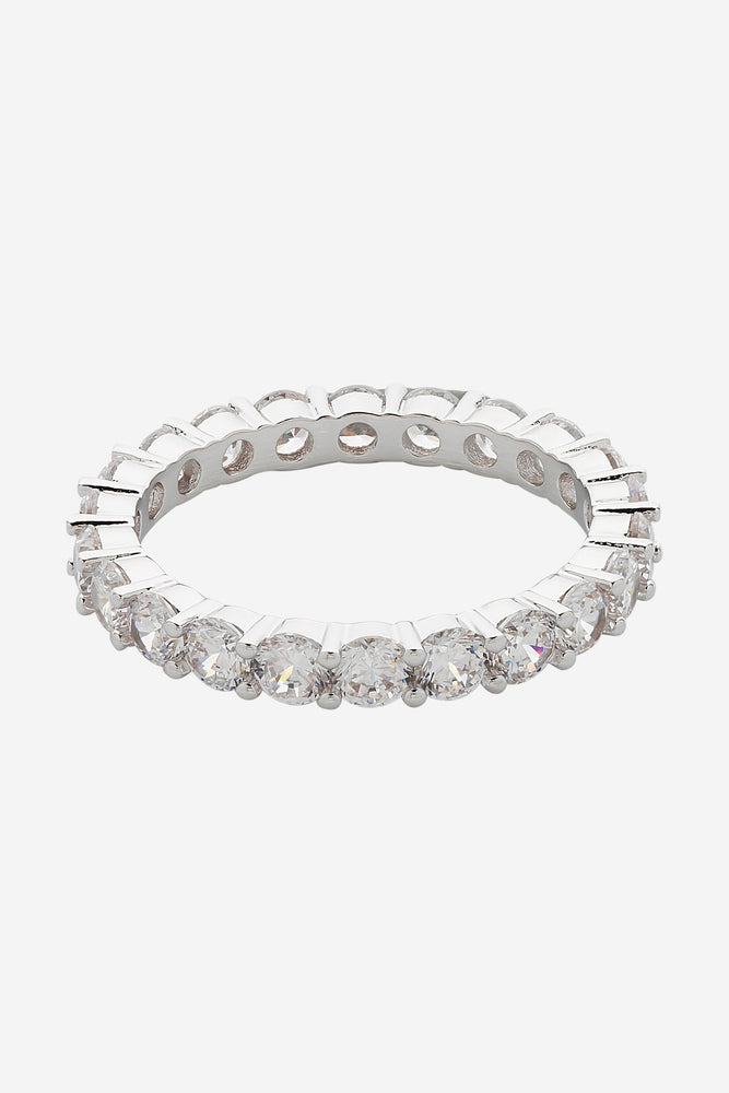 Dolce Vita Rhodium Cz Ring