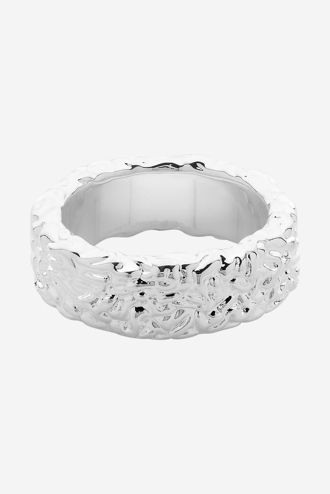 Martha Silver Textured Ring