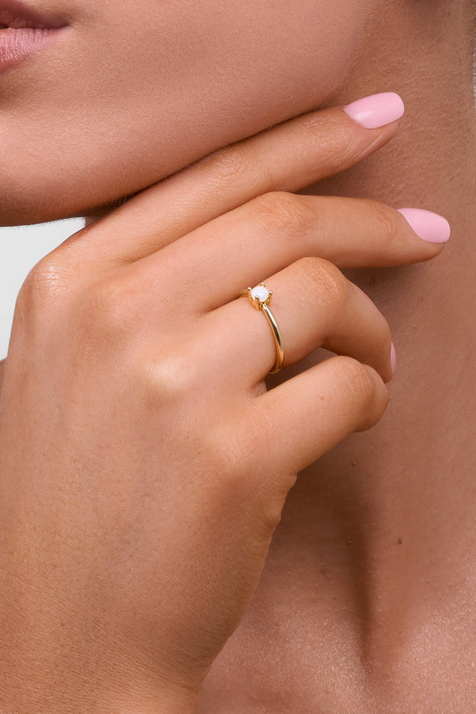 Emery Gold Opal Ring